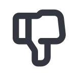 Thumb Down 1 SVG Icon